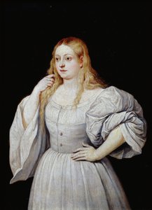 Retrato de uma mulher, c.1646-56 (óleo sobre madeira)